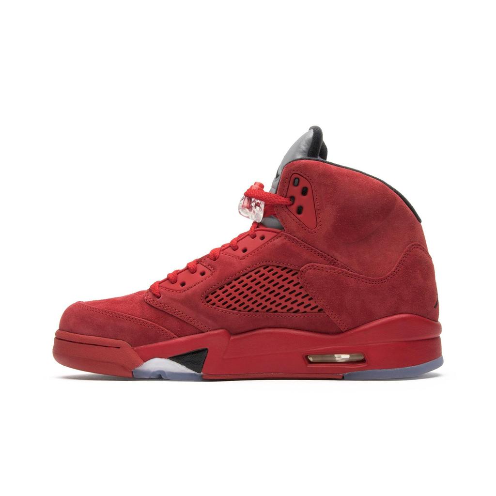 Air Jordan 5 Retro 'Red Suede' (Unisex) University Red / Black-University Red Vintage Basketball Shoes 136027 602