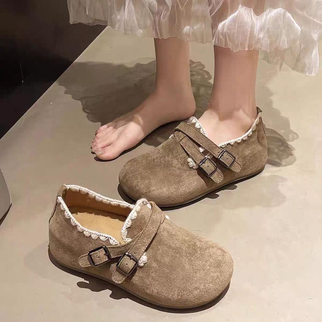 Versatile Mori Korean Version of Soft-soled Outer Bag Head Slippers 2025 Autumn and Winter New Non-slip Retro Style Women's Slippers