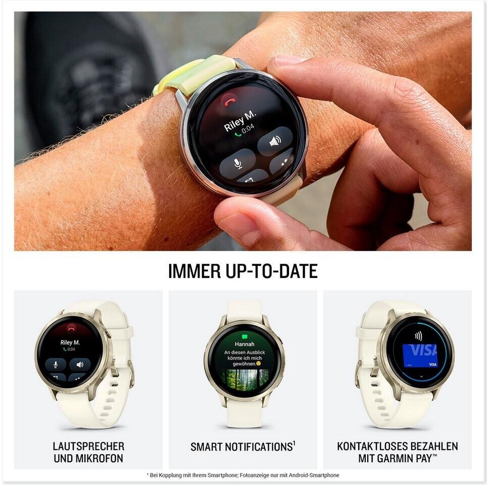 Garmin Venu 4 41mm Lunargold/Bone Silikon-Armband