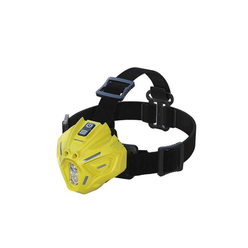 New wave sensing atmosphere multi light source white yellow rechargeable head mounted strong light technology headlight