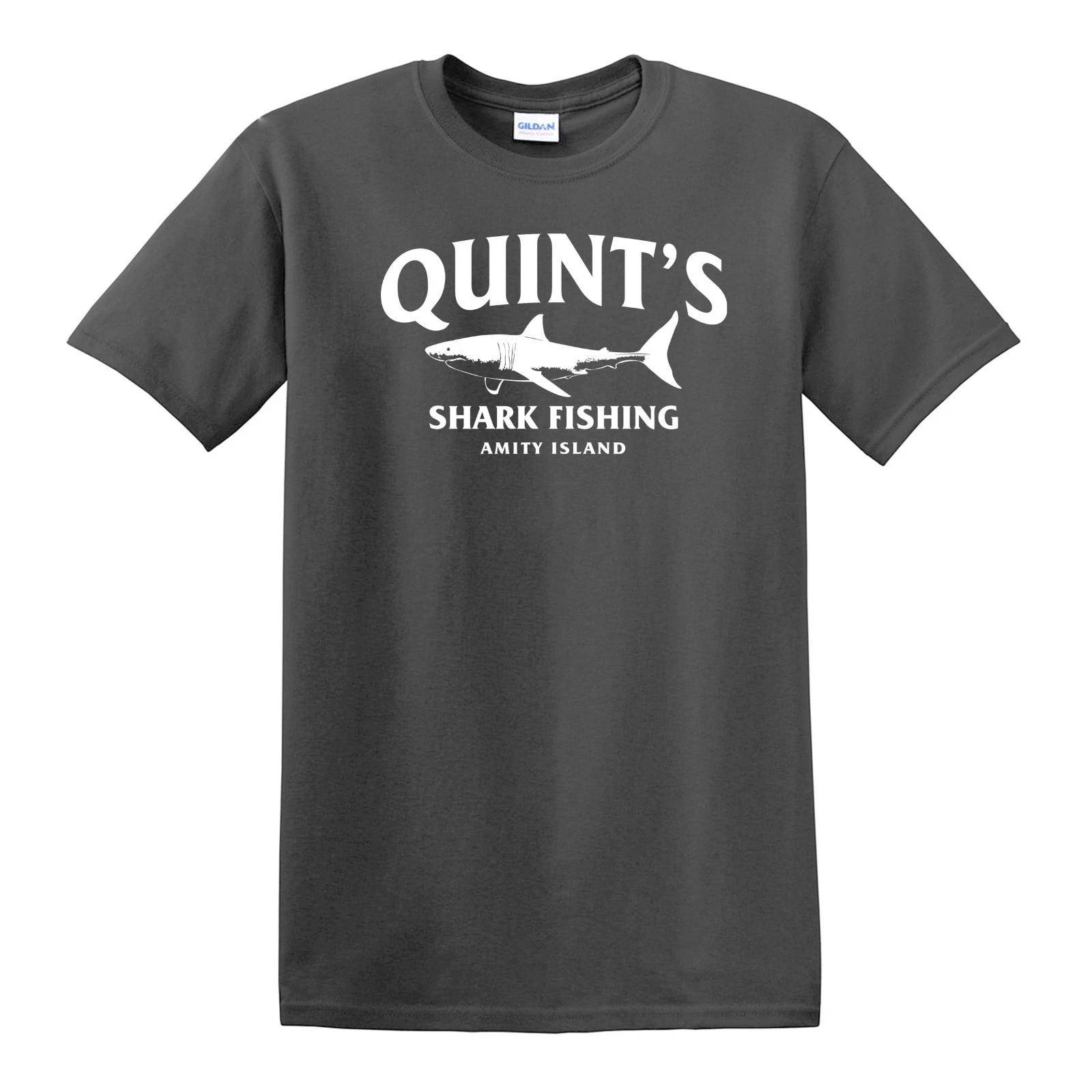 QUINT S SHARK FISHING T-shirt - S to 6XL - Jaws Amity Shark Week XL