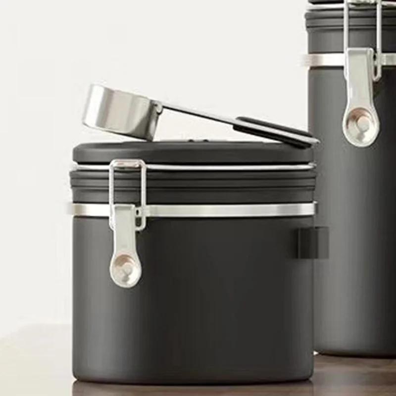 Stainless Steel Coffee Beans sealed jar Vacuum Storage Container Large Capacity Grains Tea Nut Snack Keep Fresh Storage Jar