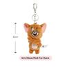 Hot Sell Hugkis Tom And Jerry Plush Toy Cute Tom Cat  Funny Keychain Animal Bag Cartoon And Animation Pendant Doll Gift
