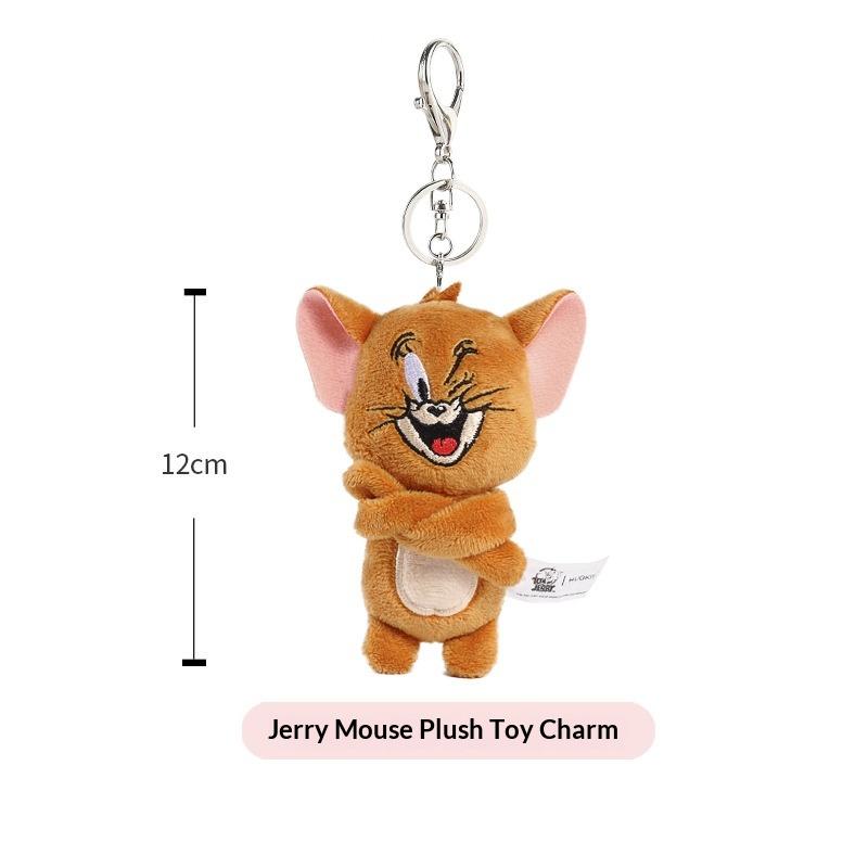 Hot Sell Hugkis Tom And Jerry Plush Toy Cute Tom Cat  Funny Keychain Animal Bag Cartoon And Animation Pendant Doll Gift