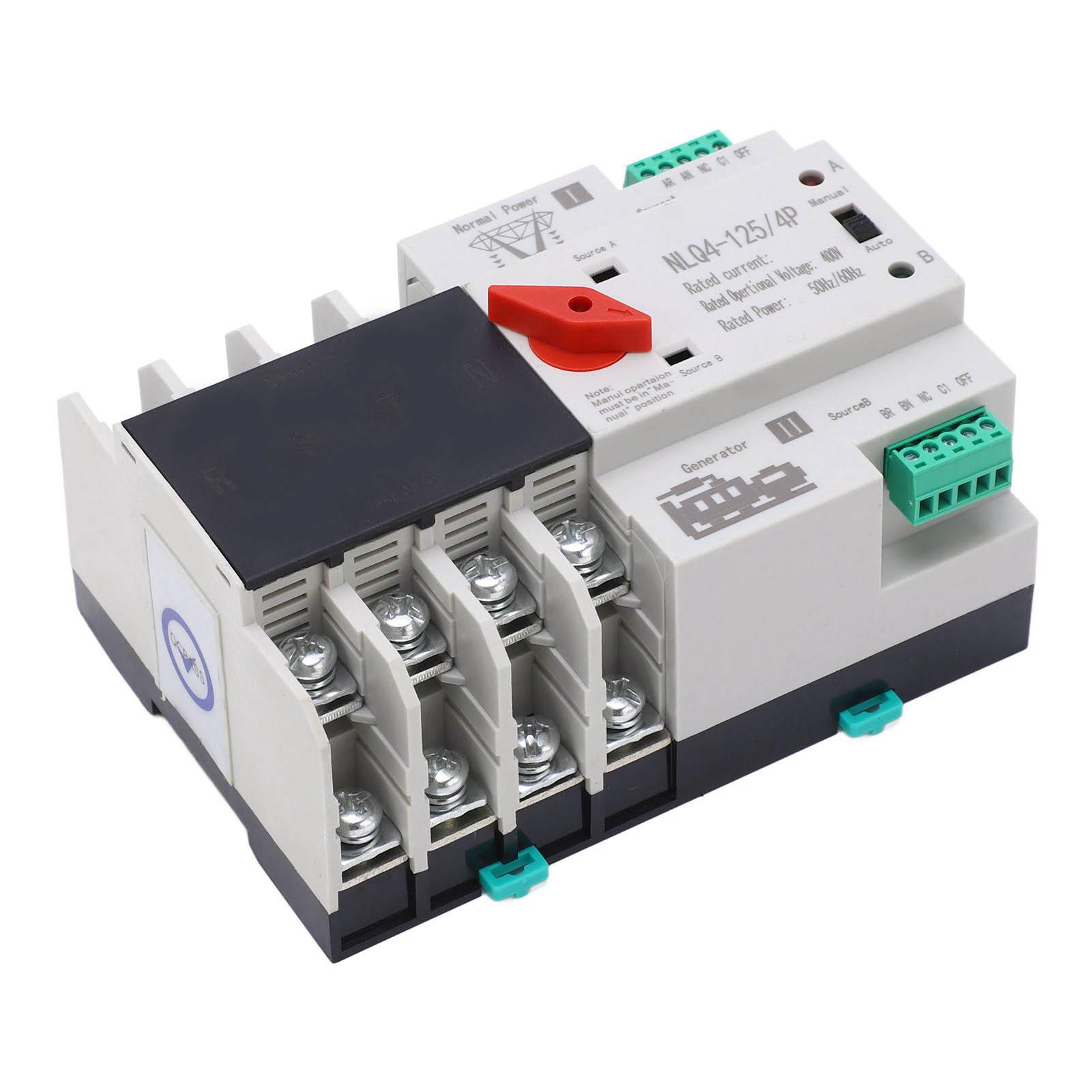 

4P Автоматичний перемикач подвійного живлення Стійкий до високих температур Перемикач подвійного живлення AC400V 63A