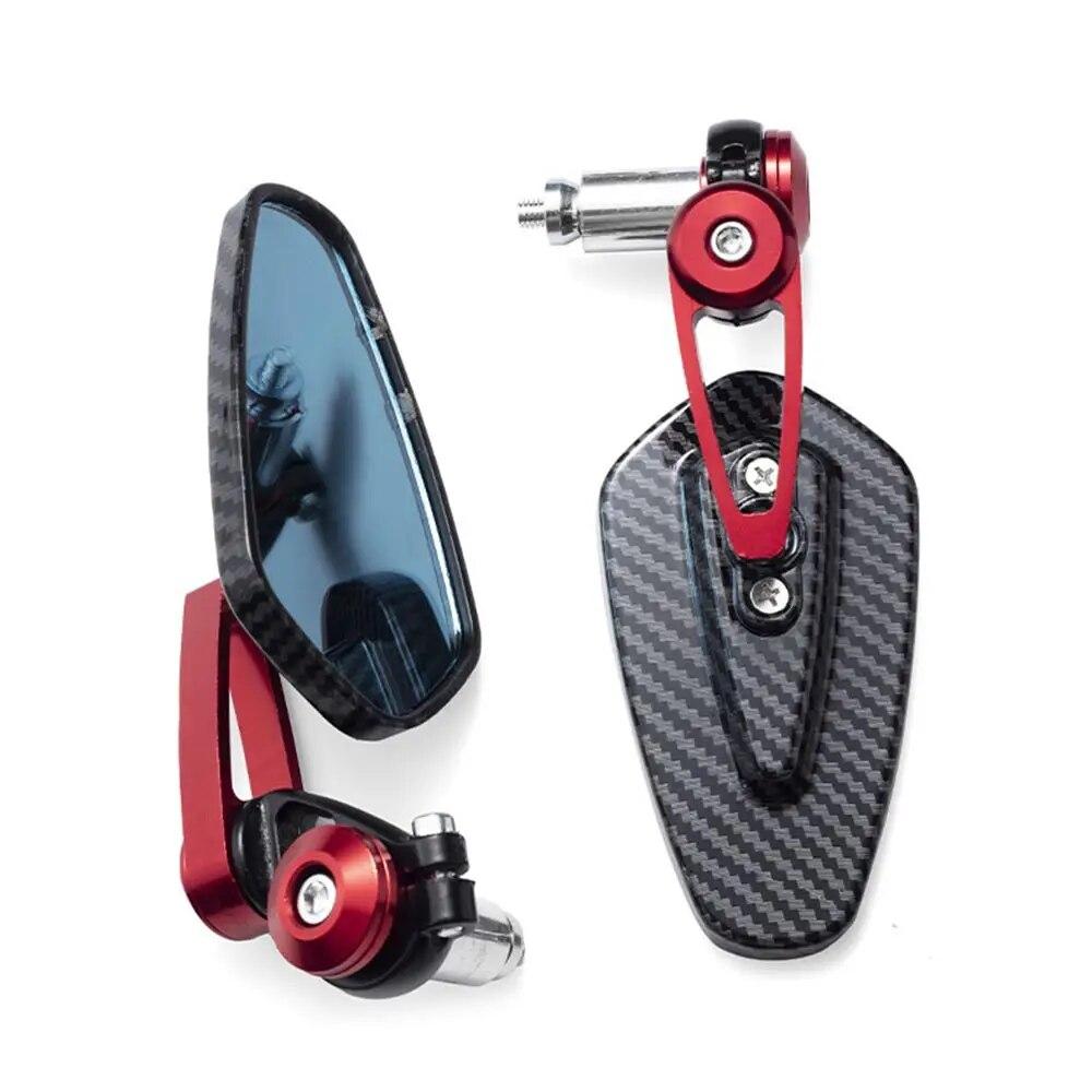 

Новинка 2023 года, зеркало заднего вида для мотоцикла, углеродное волокно, зеркало на руль, модифицированное перевернутое заднее зеркало, аксессуары для мотоцикла