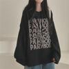Women's Korean-Style Casual Waffle Hoodie, Loose Fit with Velvet, Perfect for Autumn and Winter