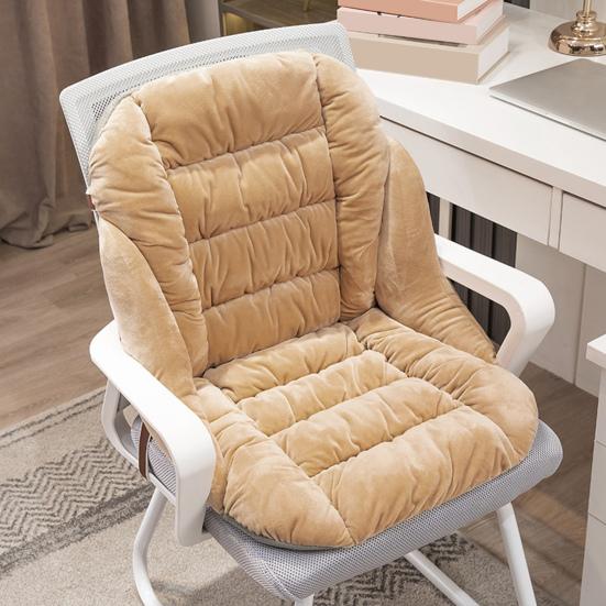 Seat Cushion with Removable Washable Cover Thick High-Resilience Filling Integrated Design Ergonomic Chair Cushion