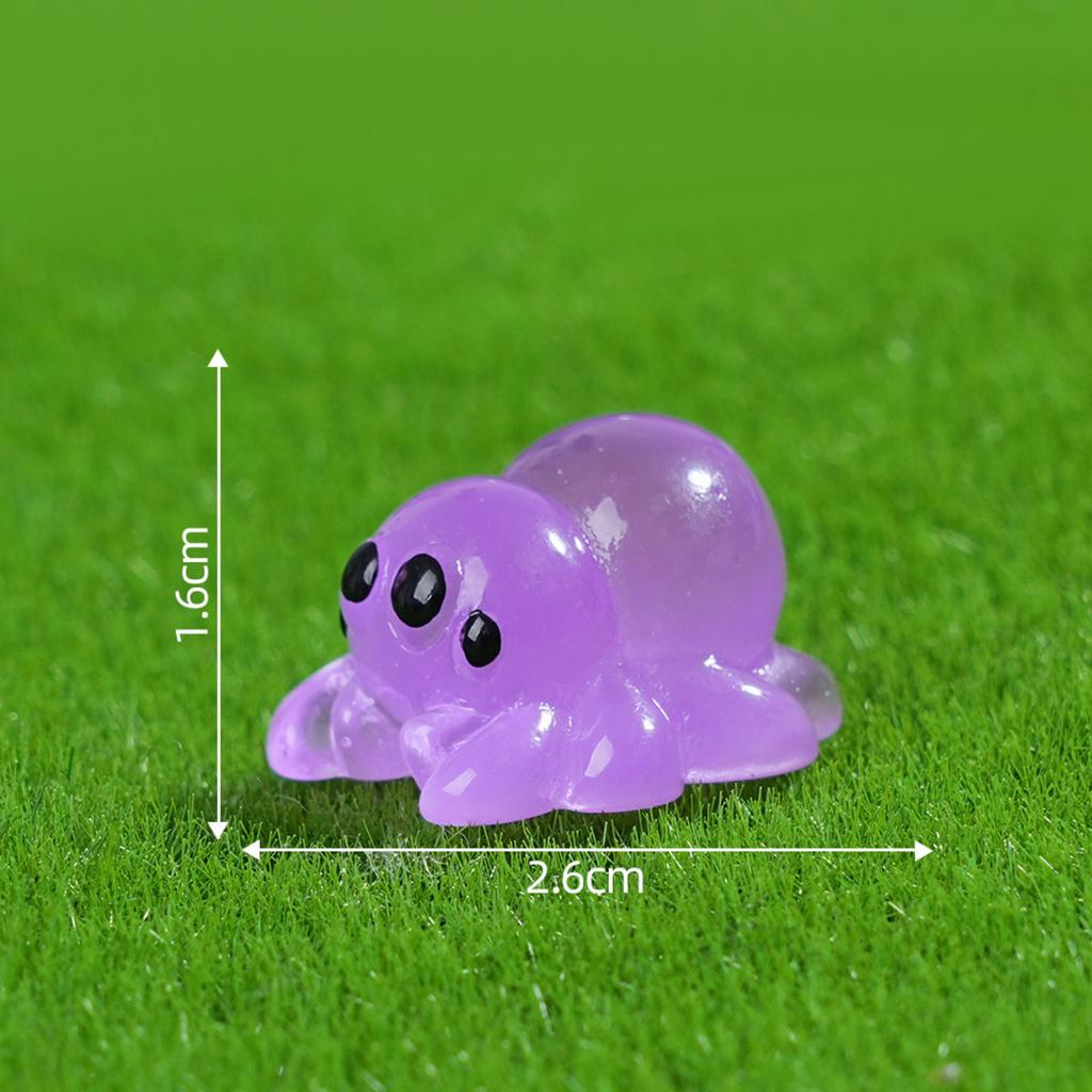 Figura de Resina Luminiscente para Micro-Paisajismo Adorno Decorativo Dibujos Animados- Adorable Viral Brillante Artesanía de Escritorio