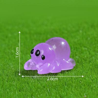 Figura de Resina Luminiscente para Micro-Paisajismo Adorno Decorativo Dibujos Animados- Adorable Viral Brillante Artesanía de Escritorio