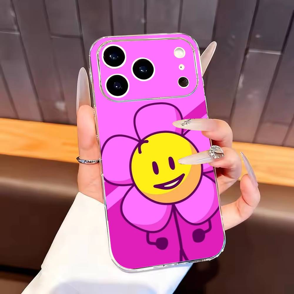 Bfdi B-Battle For Dream Island Phone Case For iPhone17,16,15,14,13,12,11 Plus,Pro Max Soft Transparent Cover