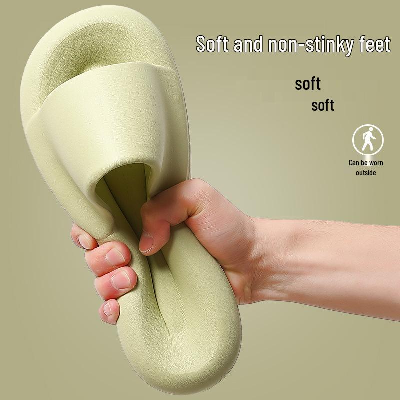 Soft-Soled EVA Slippers: Comfortable, Non-Slip, Thick-Soled Bathroom Slippers for Men and Women, Perfect for Summer.