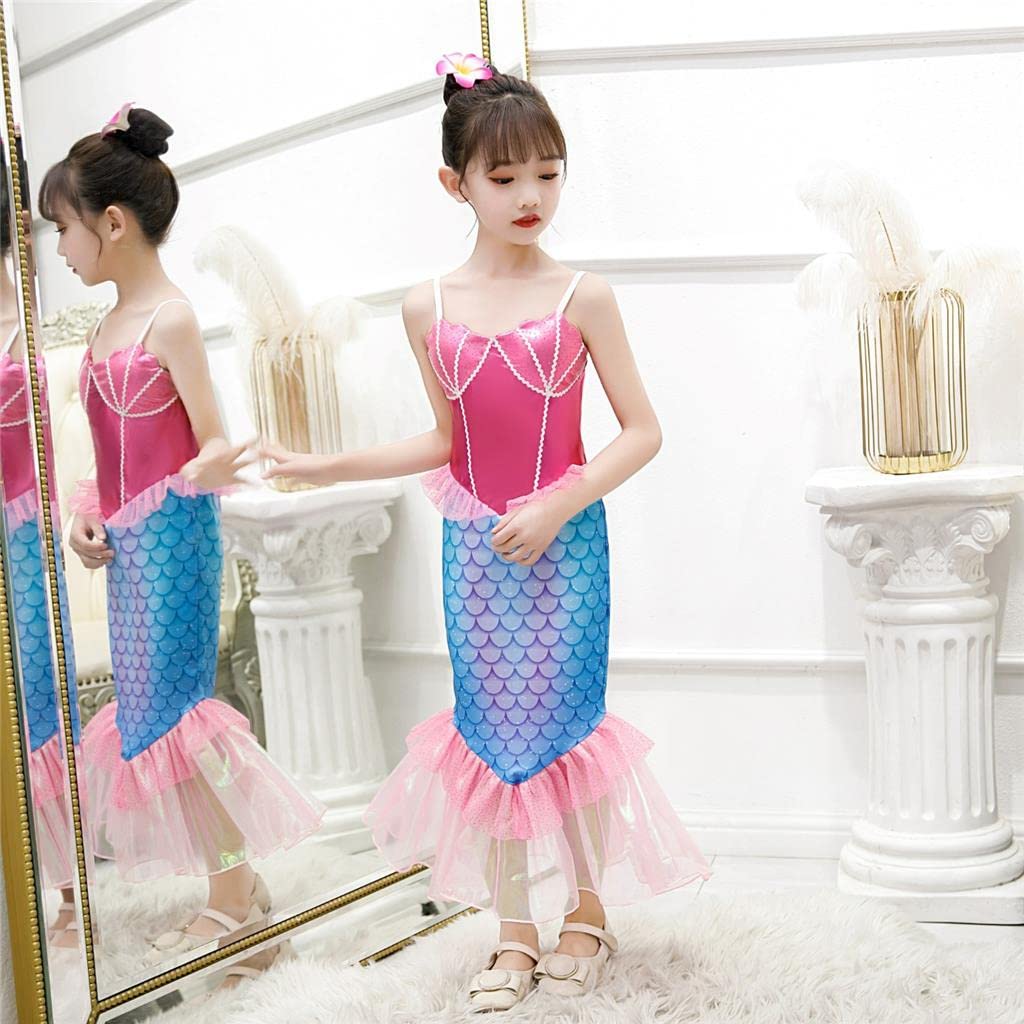 Dressy Daisy Toddler Mermaid Cosplay Ariel Halloween Size Ages Girls' Costume, Princess, Dress, 105, 3-4