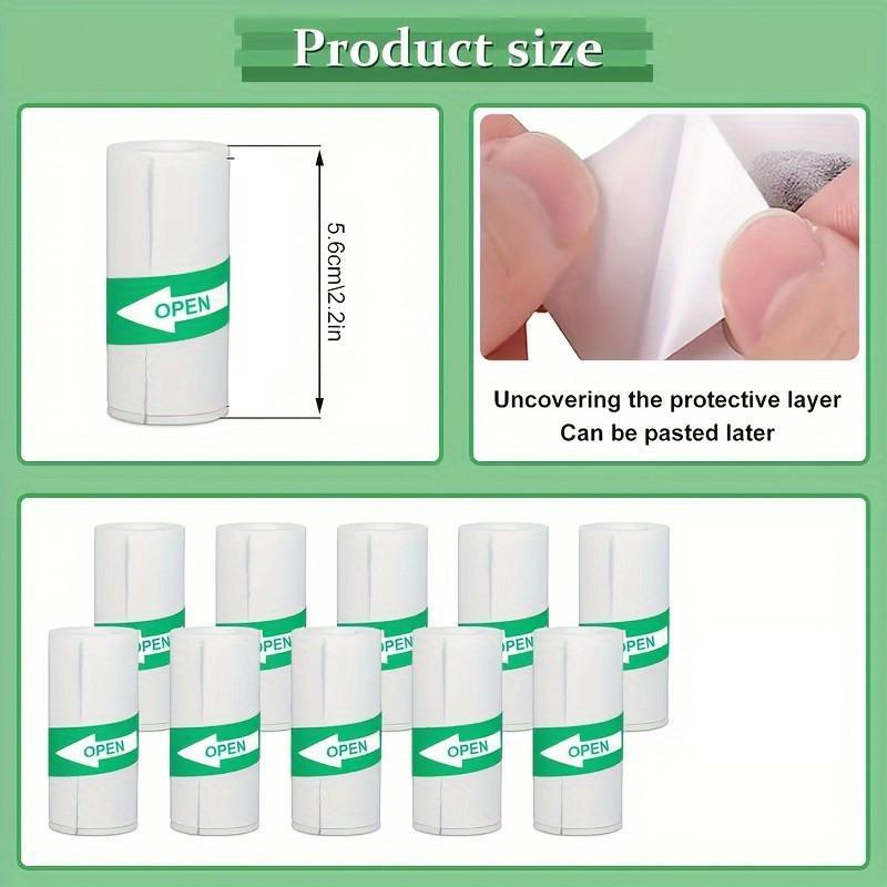 5/10 Rolls Mini Printer Paper, Self-adhesive Thermal PaperPrintable Sticker Paper for Pocket Thermal Printers