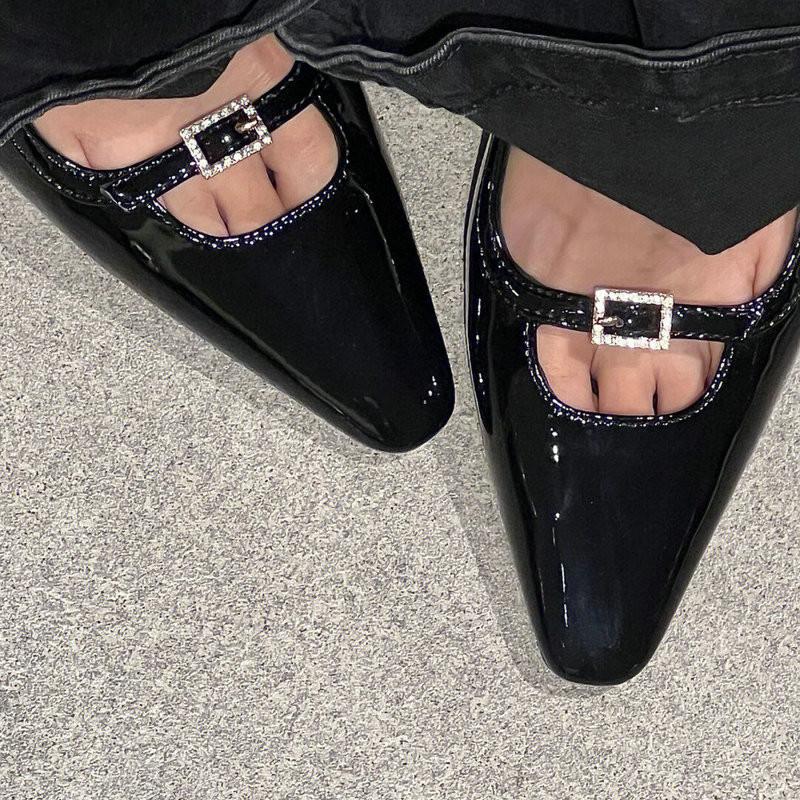 Fashion Small Heel Shoes Niche Design Sense Baotou Sandals Women'S Summer 2024 New Cat Heel Shoes