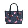 Coach City 15 Zipper Closure Logo Canvas Tote Bag Shopping Shoulder Crossbody Handbag Mini Women Tote Denim-Blue Mixed-Colors CY737-IMDEI