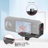 The PULUZ plate for Insta360 features a supports horizontal is made of lightweight aluminum and is compatible with selfie suction cup and action
