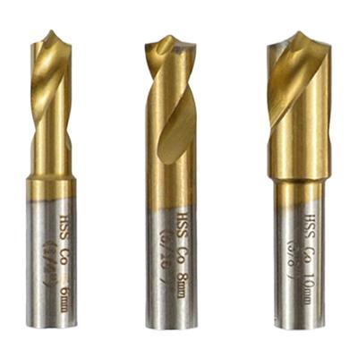 Welding Point Drill Bit 6.5mm 8mm 10mm Milling Drill Bit Cylinder Shank End Mill Welding Drill Tip for Separating Point