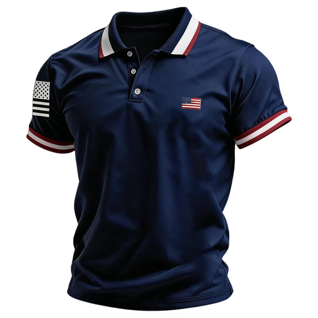 Men's Summer Print Short Sleeve Lapel Shirt Men's Casual Fashion Shirt