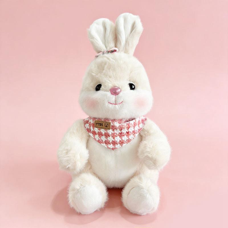 

Plush Rabbit Toy With Carrot And Mushroom Design For Children Gift Pink Bunny