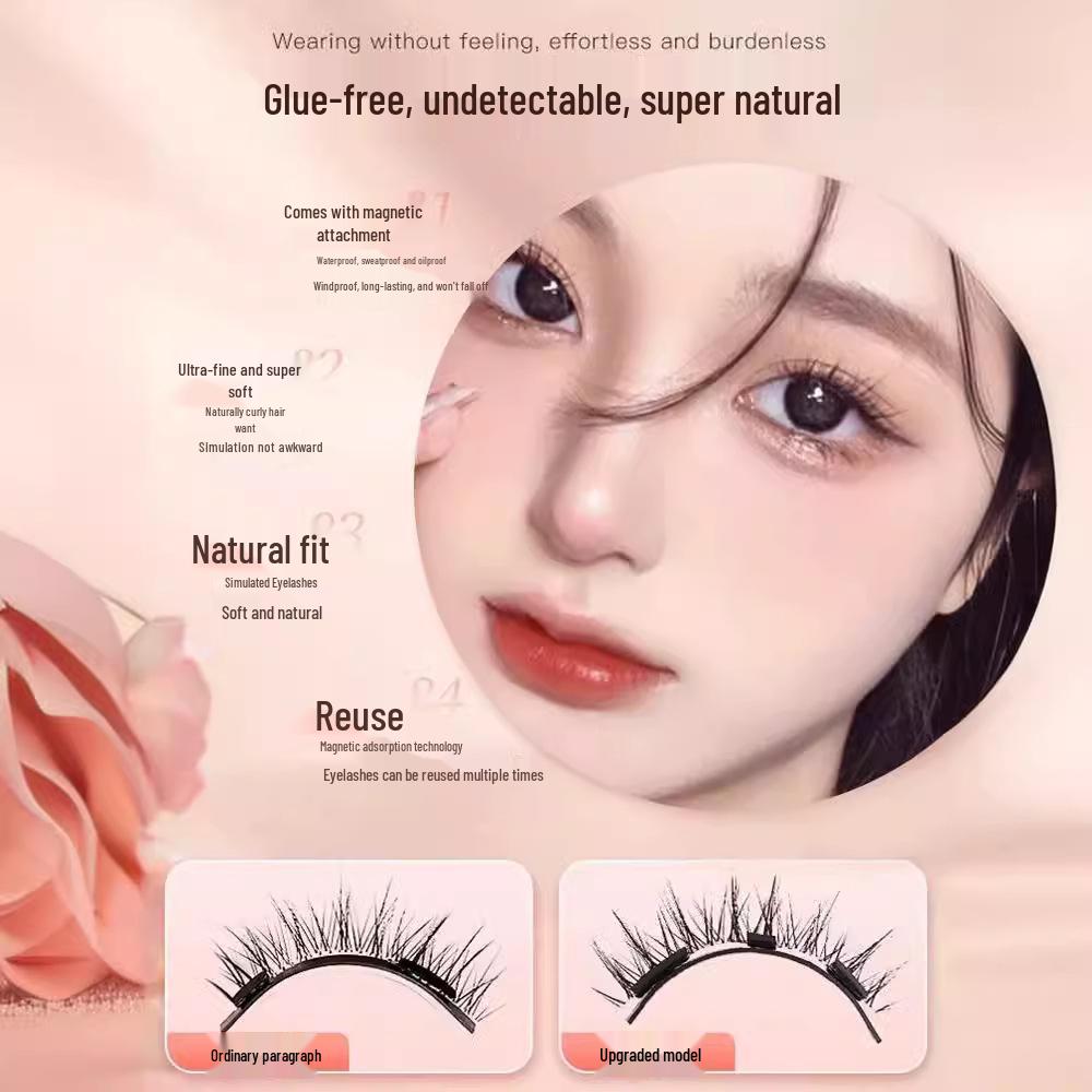 Zestaw magnetycznych sztucznych rzęs Little Devil z futra ekologicznego z klipsem