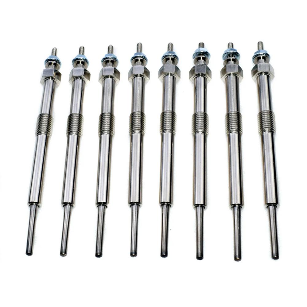 8 x Glow Plugs For Chevrolet Express Silverado GMC Savana Sierra 6.6L 12639701