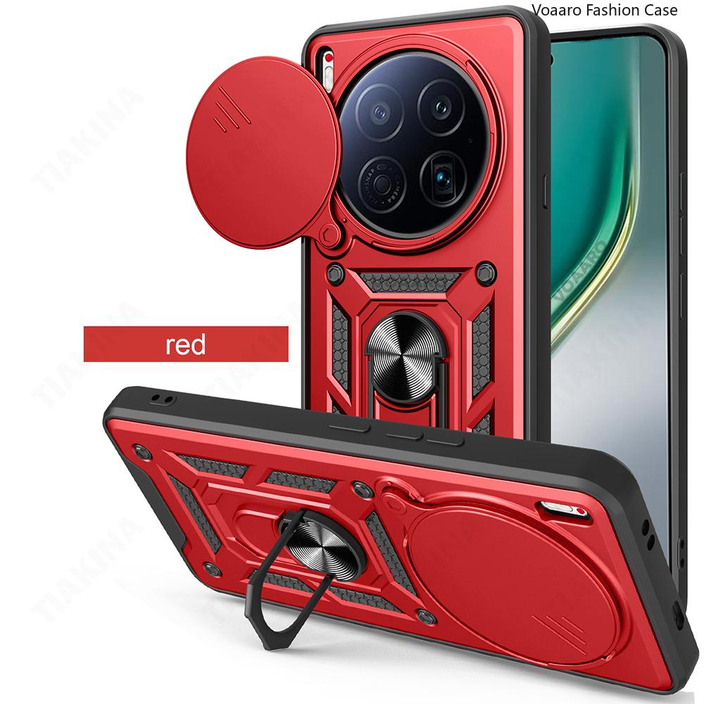 Slide Lens Armor Funda for Tecno Camon 40 Premier Case for Tecno Camon 40 Premier Case Magnetic Ring Stand Holder Cover Capa