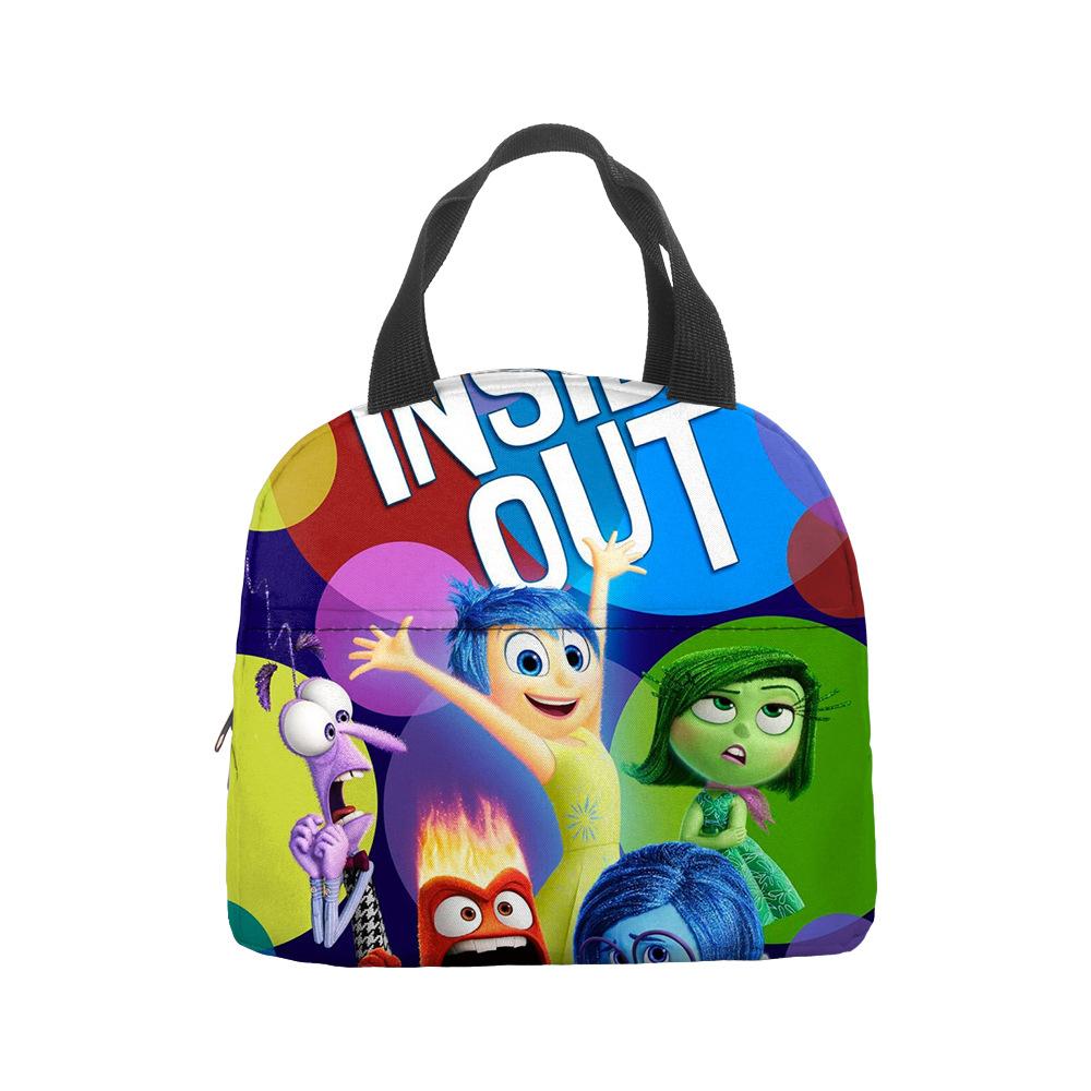 Mind Secret Service 2Inside Out 2 Plush Insulated Lunch Box Bag Portable Foil Ice Bag Picnic Bag
