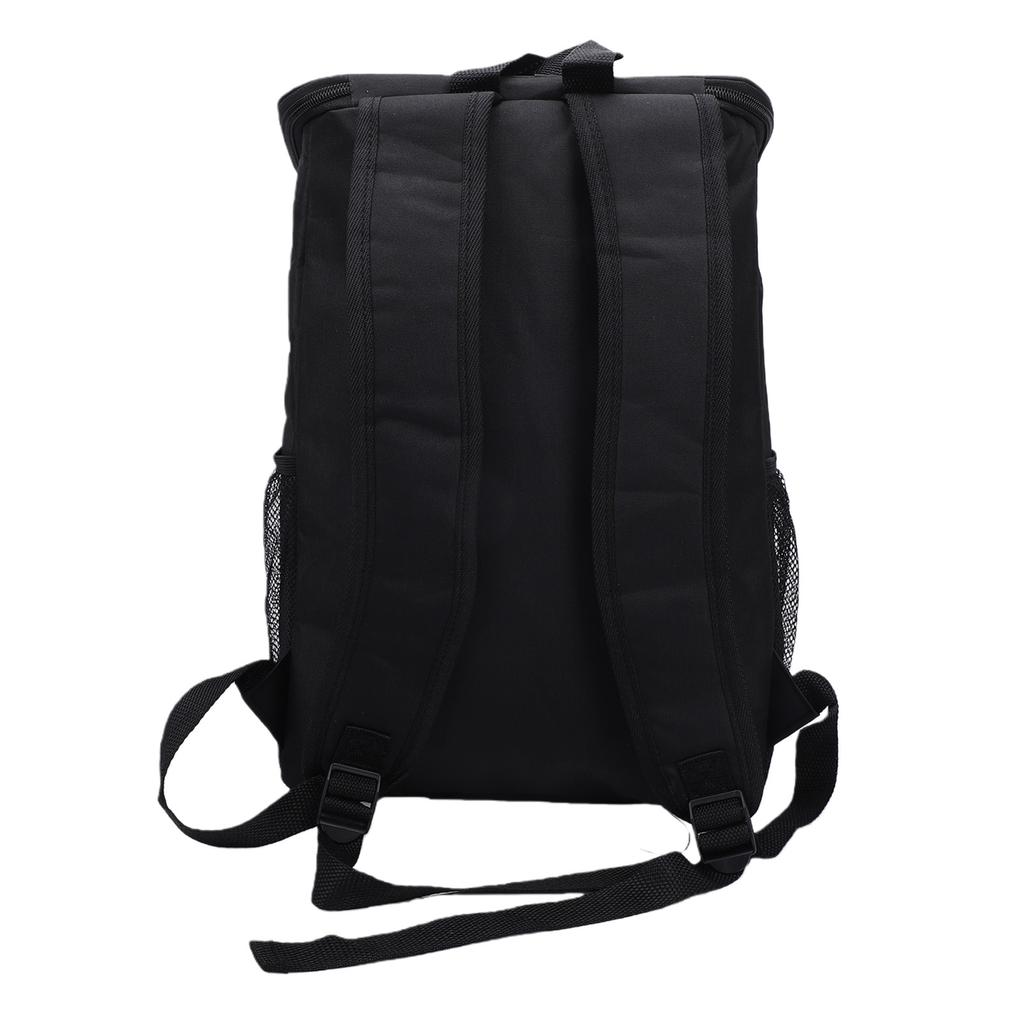Insulated Cooler Backpack Multiple Pockets Large Capacity Lunch Bag for Picnic Camping Beach Black