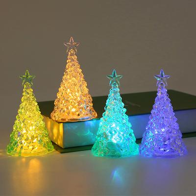 Christmas Tree Night Light LED Desk Decor for Kids Winter Iceberg Atmosphere Lamp Ideal Christmas Gift Home Room Decoration