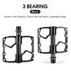 Ultralight Aluminum Alloy Bicycle Pedals 3 Bearings Bike Pedals AntiSlip Waterproof Flat Wide Bike Pedals Cycle