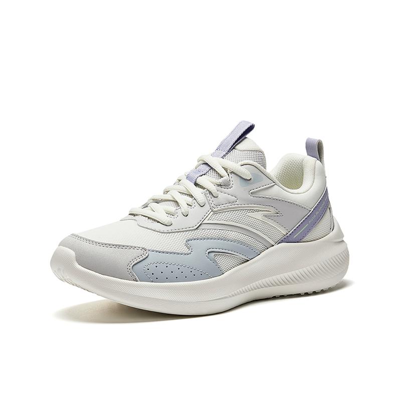 Anta Comfortable Fashionable Non-Slip Wear-Resistant Low-Top Casual Running Shoes Women sneaker White Gray 922515516-1