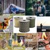 Corde Paracorde 9 Brins 4mm Norme Militaire 50M Cordon Parachute Extérieur Sangle Lanière Tente Parapluie Survie