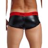 Herre Våtlook Latex PVC Lær Shorts Konveks Pung Boxer Brief Clubwear Hot Pants