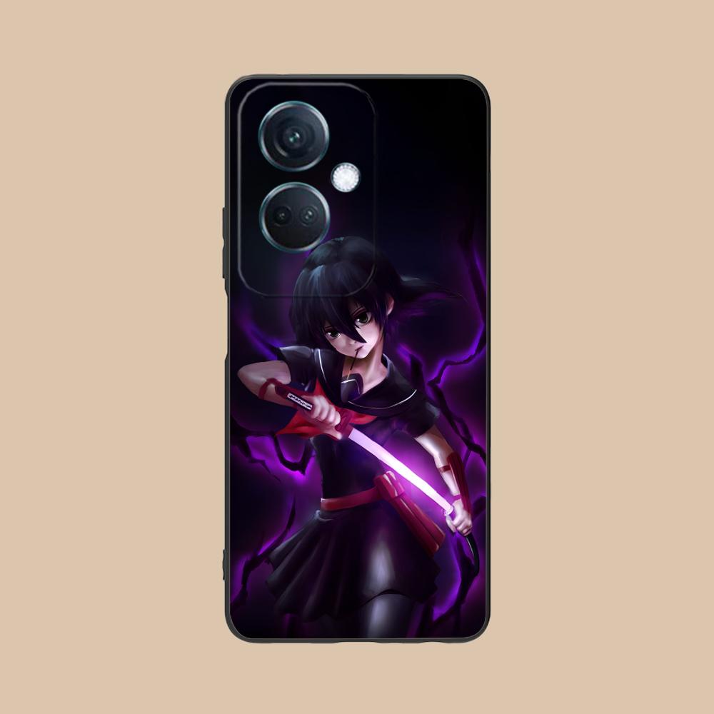 Akame Kurome Matte TPU Mobile Phone Case for OPPO Reno 14 13 12 11 10 9 8 7 6 5 F T Pro 5G Colorful Printing Cover