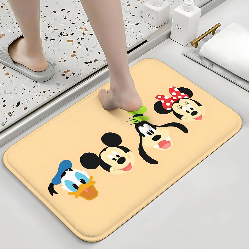 Cute M-Mickeys Mouses Floor Mats Home Laundry Rug Carpet For Living Room Decor Lounge Area Anti-slip Foot Mat Entrance Doormat