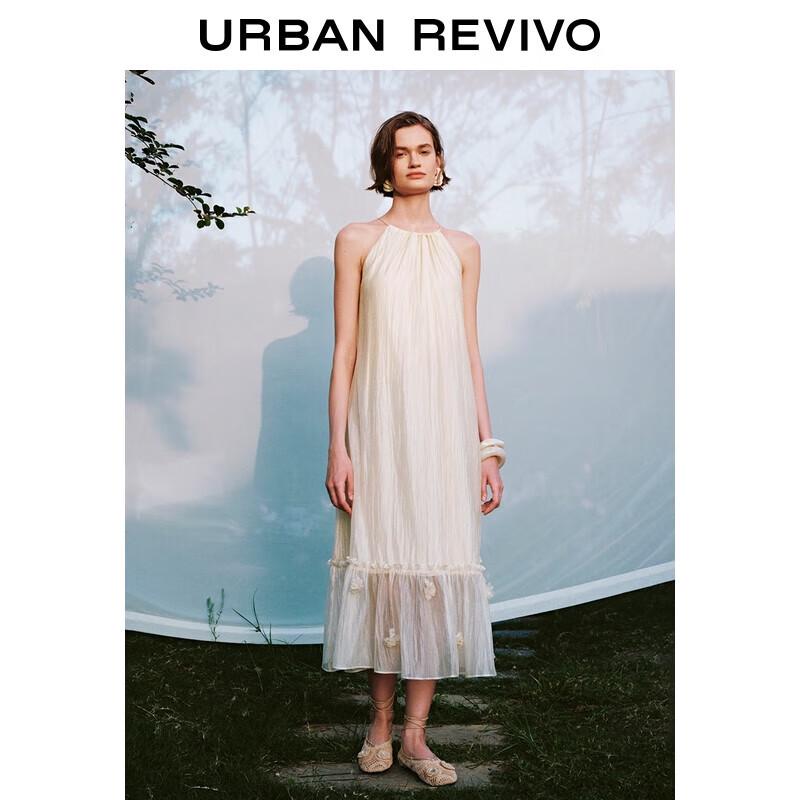 

Летнее платье А-силуэта без рукавов с 3D цветочным декором UR 2025 S