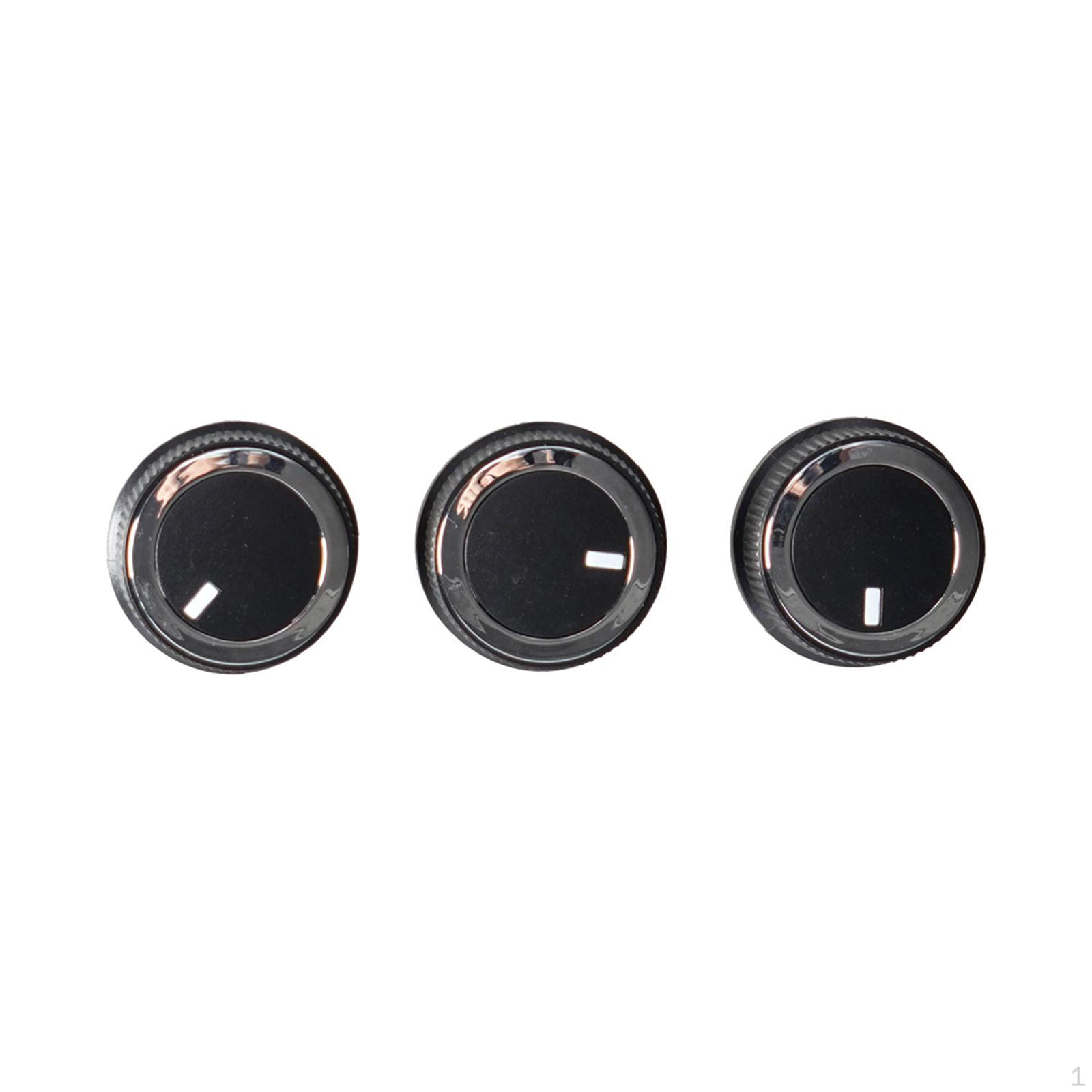 3Pcs Heater A/C Temperature Control Knob 84141127 Assembly Easy to Install Switch