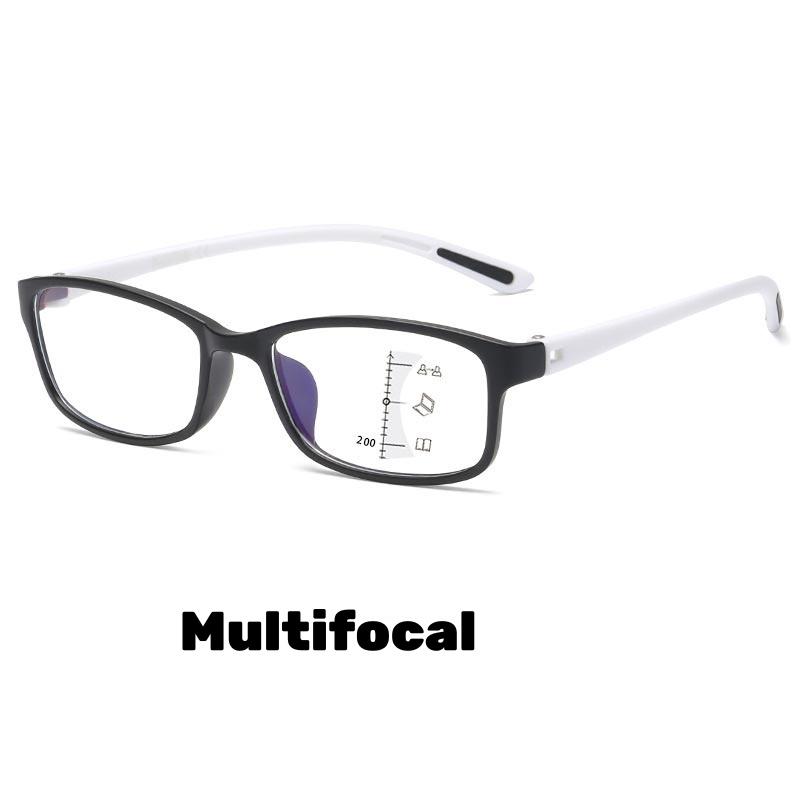 Anti Blue Light Multifocal Reading Glasses for Men Women Ultralight Sports Progressive Far Sight Glasses of View Far and Close