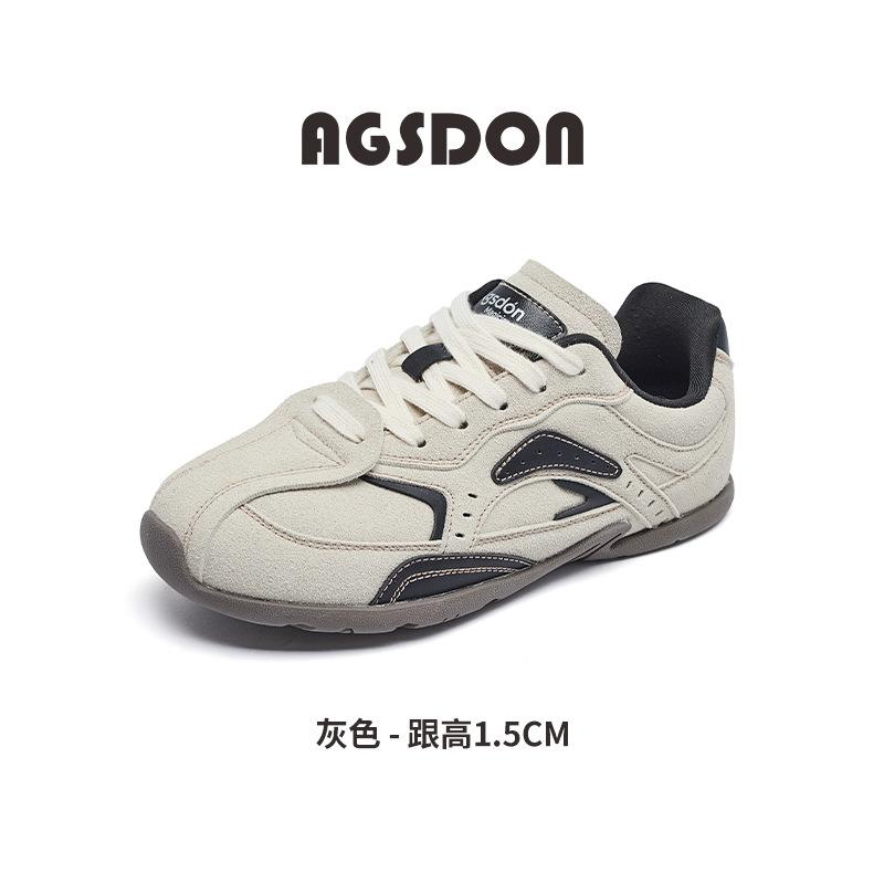 Retro German training shoes spring new ballet Forrest Gump shoes platform casual sports dad shoes 35