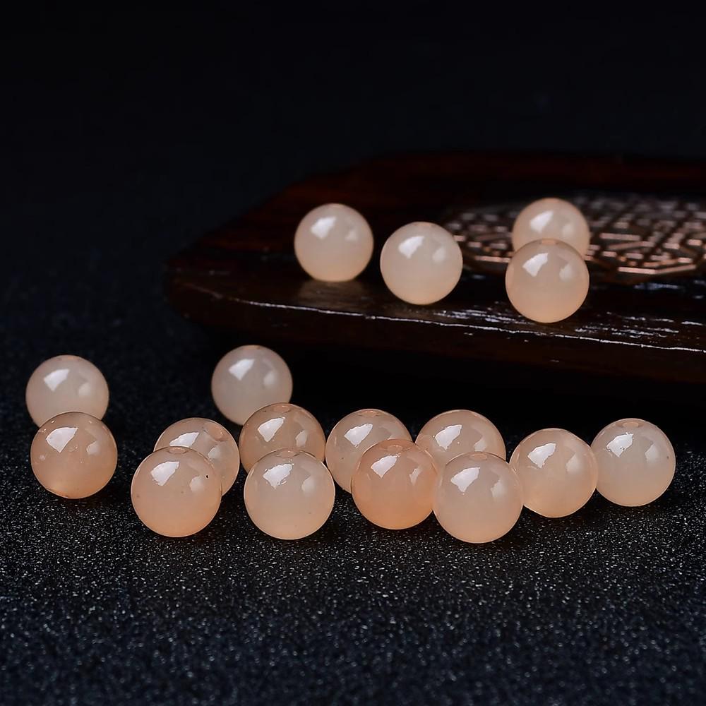 Hetian Chalcedony Lotus Root Jade Beads - DIY Handmade Bracelet & Necklace Material