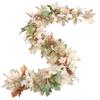 Fall Garland Thanksgiving Maple Leaf Pumpkin Berry Vine Rattan For Halloween Artificial Plants Simulation Hanging Vines Wreath
