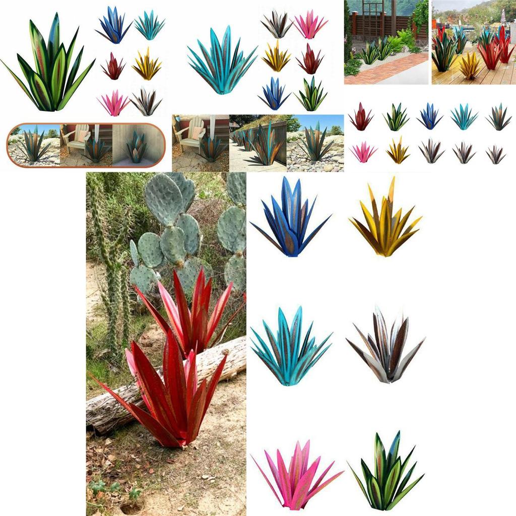 Unique Metal Tequila Rustic Agave Plant Sculpture For Garden And Home Enhancements