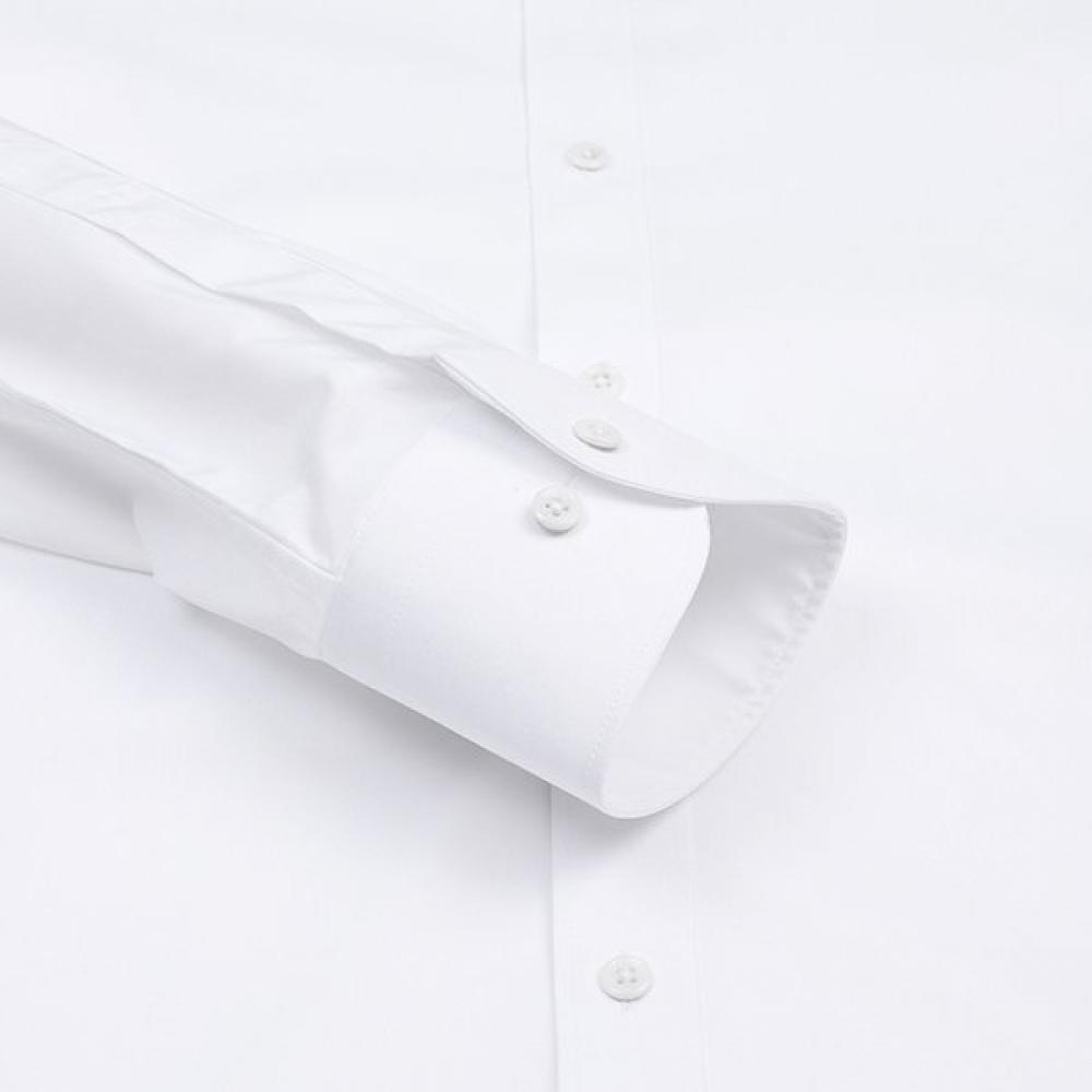 RENOMA Slim Shirt Solid White Thamebe Span Twill Rzrsl1109 Wh