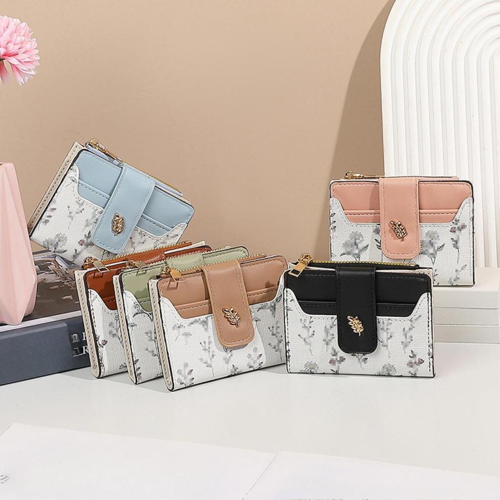 Damen Geldbörse Kurz, Nische, Klein, Frisch, Zero Wallet für Damen, High-End-Feeling