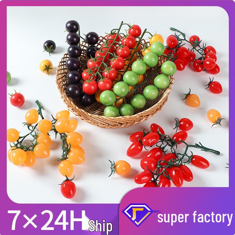 Seven-Color Foam Cherry Tomato Simulation for Display & Photography