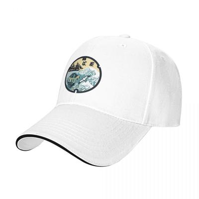 Baseball Caps Japanese Style Hokkaido Wave Vintage Fun Customized Men Women Outdoor Spring Hats