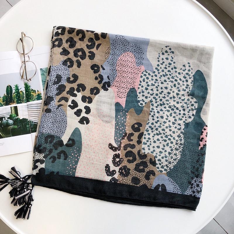 

Летний женский дорожный шарф из хлопка и льна, длинный солнцезащитный пляжный шарф, большая шаль, рубашка, шаль с кондиционером 180*90cm