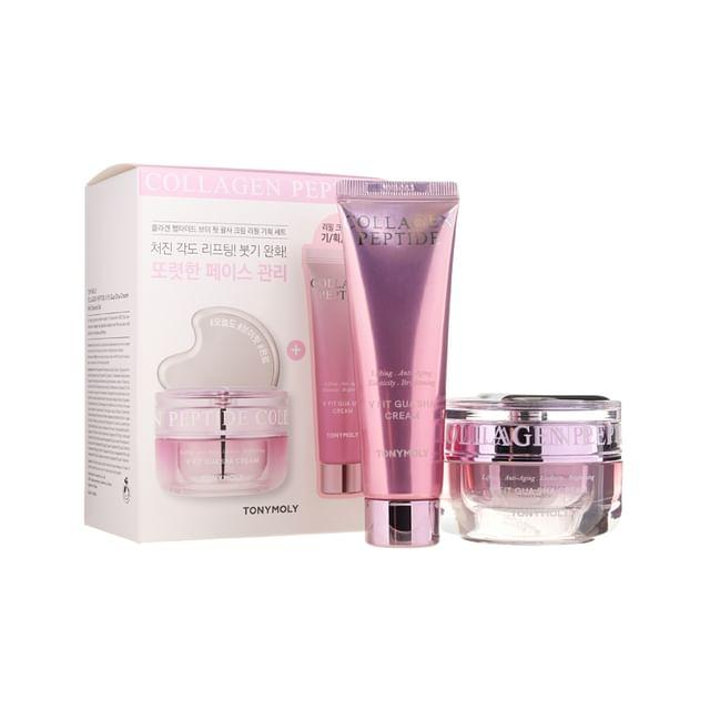 TONYMOLY - Collagen Peptide V Fit Gua Sha Cream Refill Special Set 3 pcs