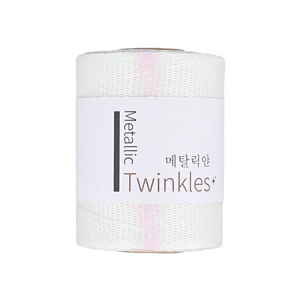 Sparkling Metallic Thread Colourful Solid Color Hand Knitted Yarn Sequin Handmade Flash Core Yarn Christmas Decoration Line